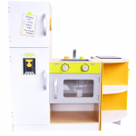 Bucatarie modulara din lemn de joaca copii cu 4 piese interschimbabile-Deluxe Grande Cuisine Modular Wooden Play Kitchen Acooltoy 